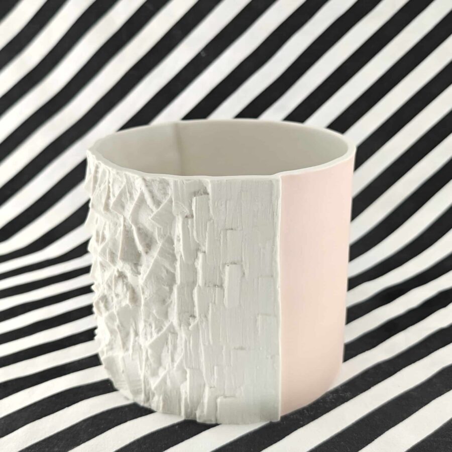 Grand cache-pot Volto rose