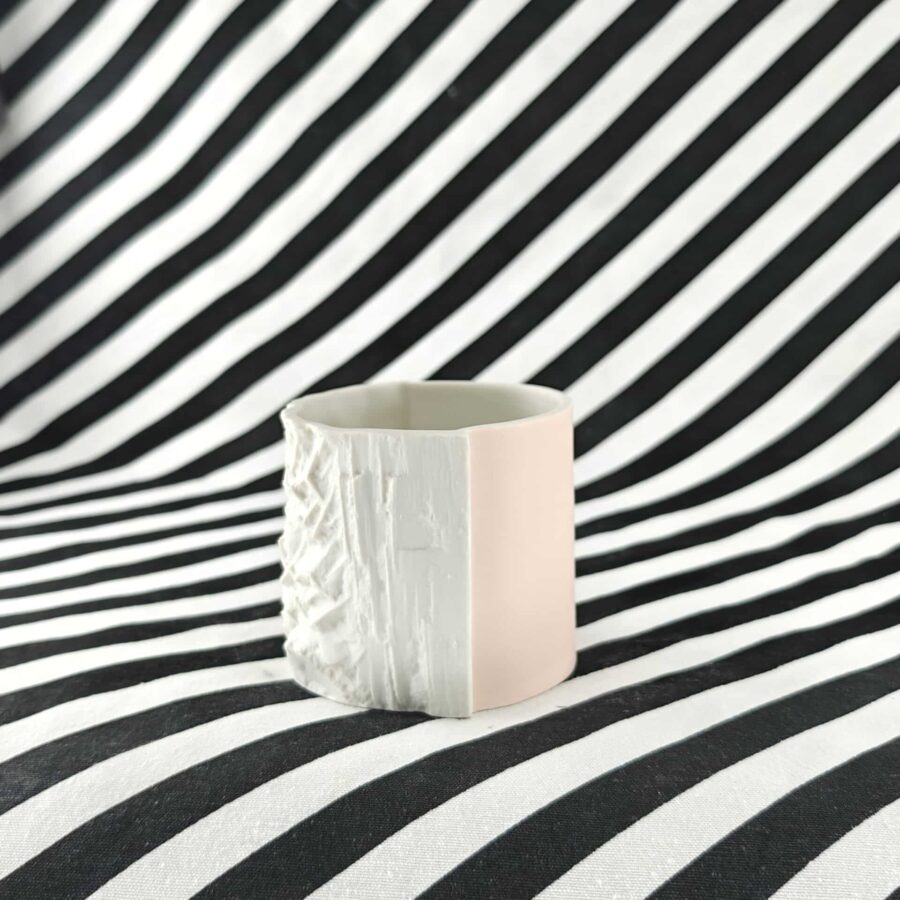 Petit cache-pot Volto rose